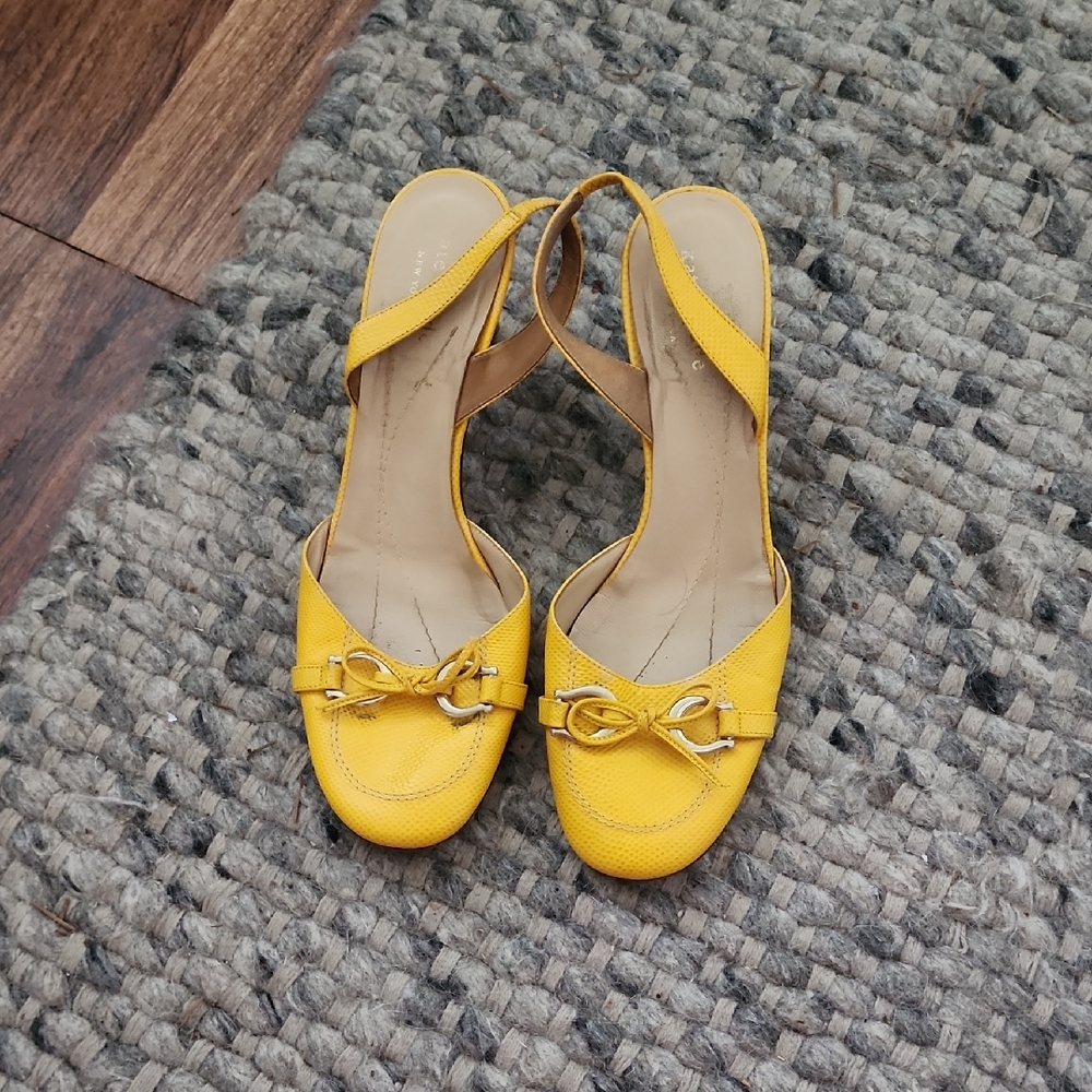 Kate Spade Yellow Sandals Vibrant Style